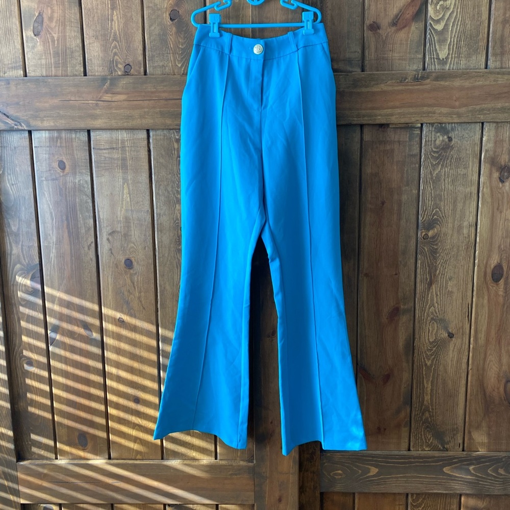 Muse Teal High-Waist Pants